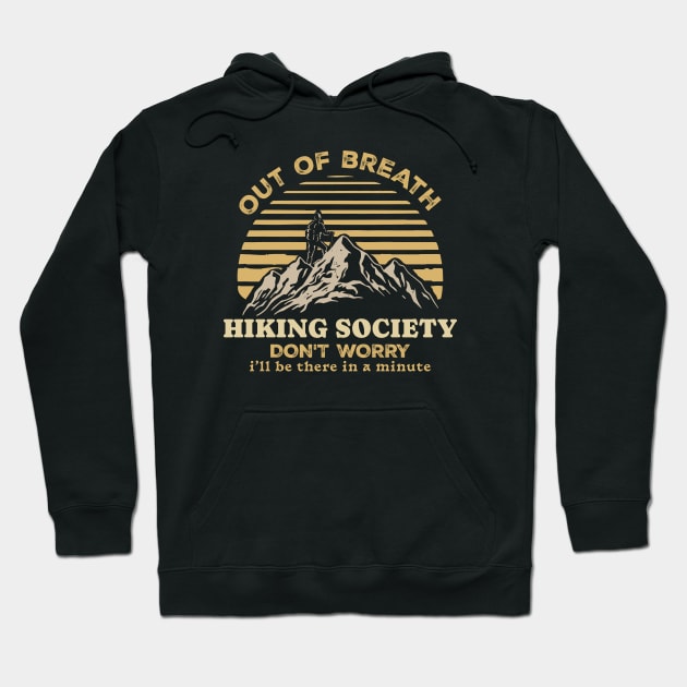 Out of breath hiking society // vintage Hoodie by SUMAMARU